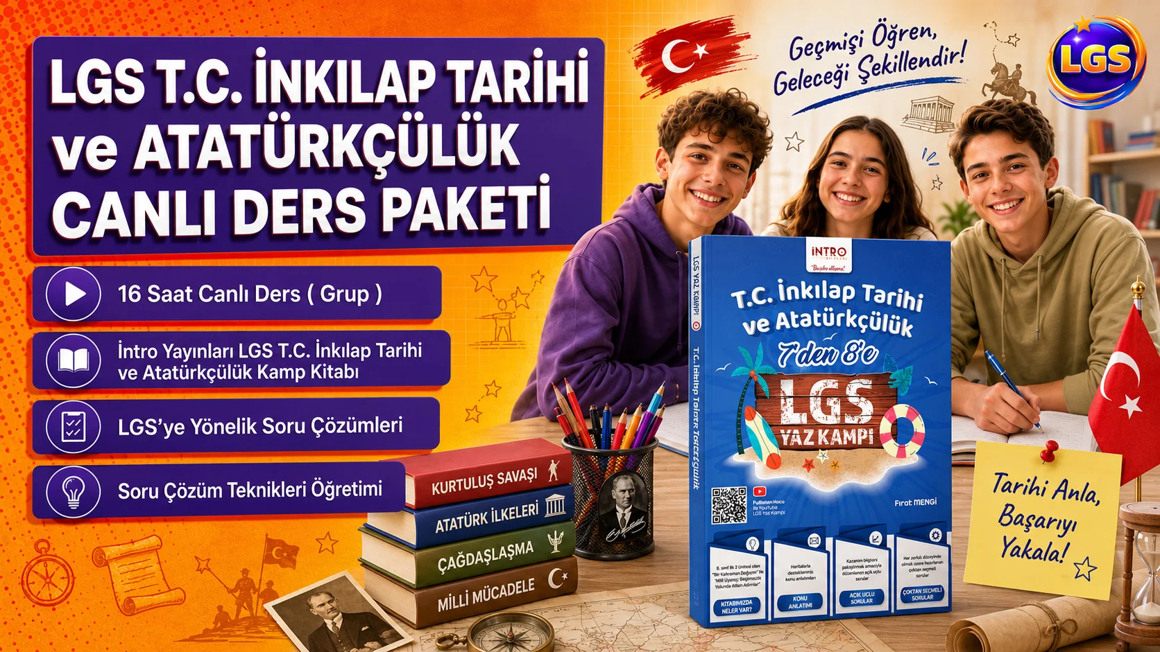 LGS T.C İnkılap Tarihi ve Atatürkçülük Canlı Ders Paketi
