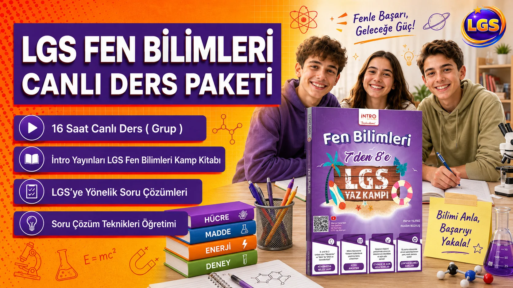 LGS Fen Bilimleri Canlı Ders Paketi
